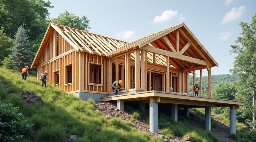 découvrez nos conseils et solutions pratiques pour implanter une maison en bois sur un terrain en pente, alliant stabilité, esthétique et respect de l'environnement.