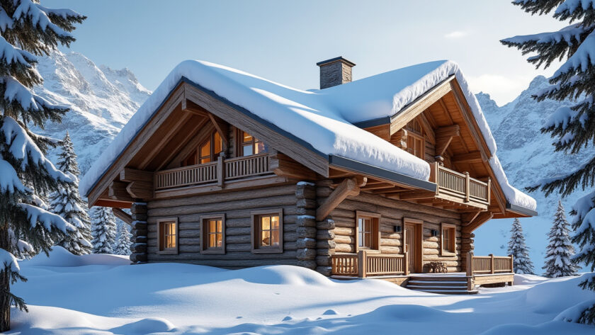 découvrez les solutions efficaces pour gérer la charge de neige sur la toiture d'une maison en bois en montagne et assurer sa sécurité et durabilité.