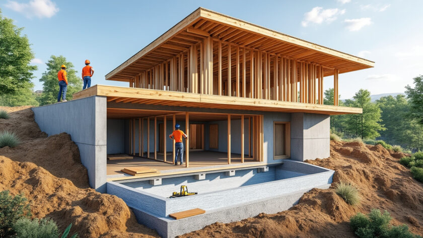 découvrez les techniques modernes pour construire une maison en bois sur un sous-sol partiel, alliant durabilité, esthétique et performance énergétique.