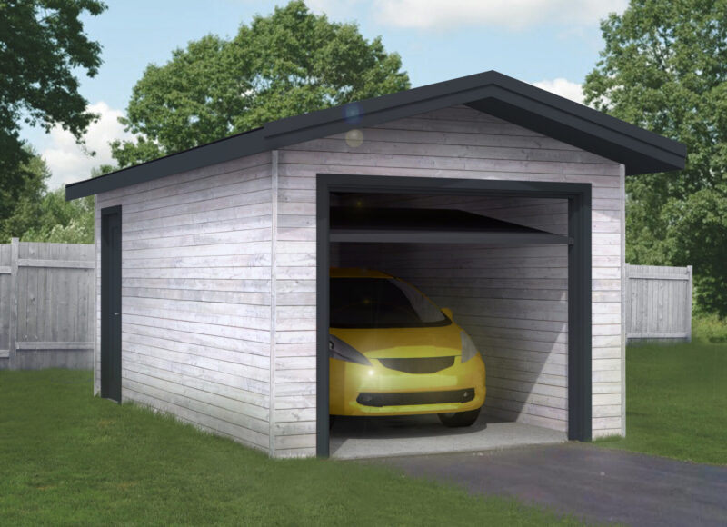 Abri camping-car bois